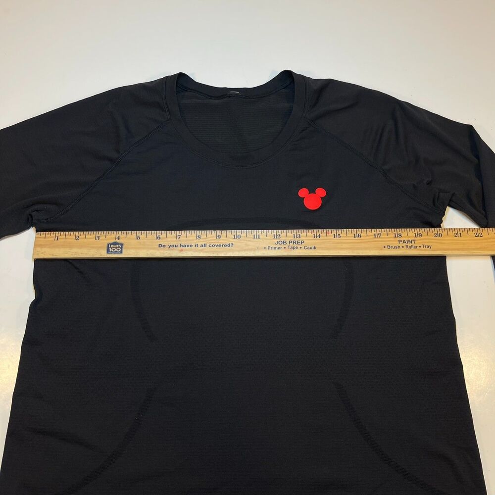 Lululemon x Disney Swifty Tech Long Sleeve Top Shirt Sz Womens 14 Black - Picture 7 of 8